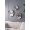Elegant Silver Wall Discs - Set of Three