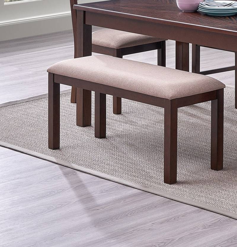 Charming Cherry Upholstered Dining Bench