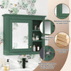 Sleek Mirror Medicine Cabinet with Open Shelves