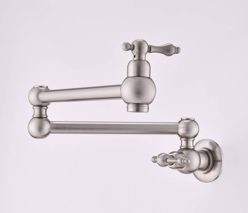 Wall-Mounted Pot Filler Faucet