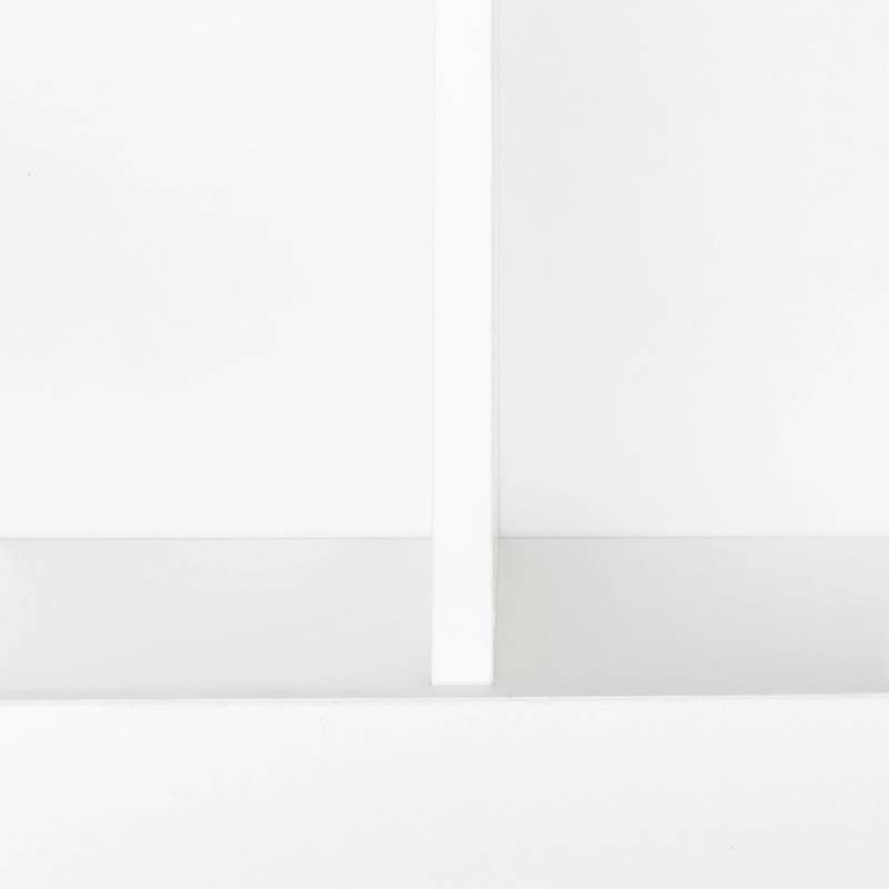 Chic White Desk with Hutch for Home Office