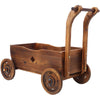 Rolling Wooden Garden Cart