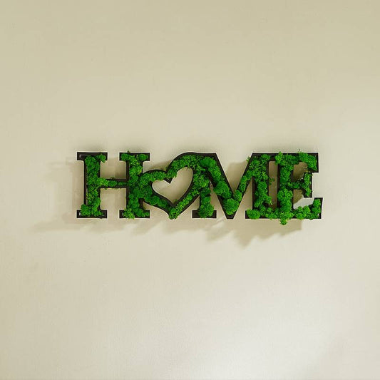 Mossy HOME Letter Wall Art