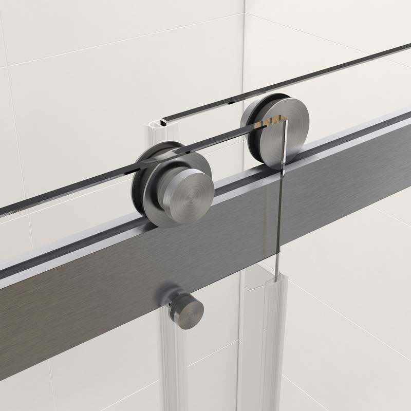 Sleek Sliding Frameless Shower Door with Soft-Close Glass