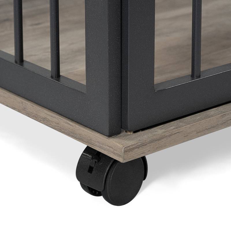 Stylish Sturdy Dog Crate End Table with Storage