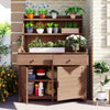 TOPMAX Garden Potting Station - Stylish & Functional Workbench