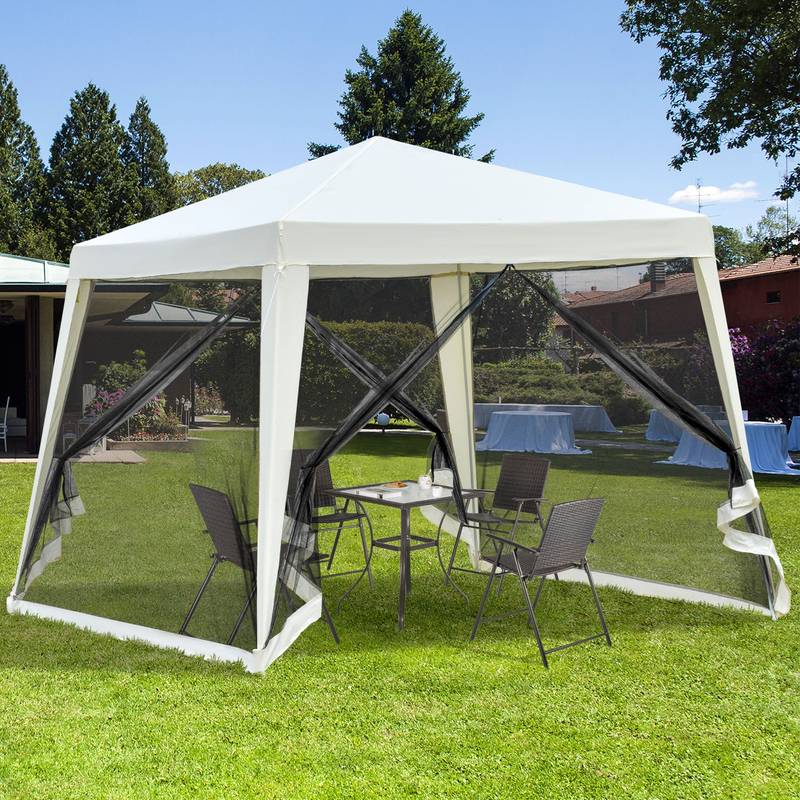 Cozy Shade Canopy Tent with Mesh Walls