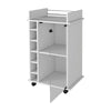 Chic Vegas Bar Cart with Glass Doors & Liquor Cubbies