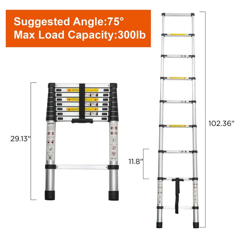 Lightweight Telescoping Ladder - Portable & Versatile!