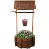 Charming Rustic Wishing Well Planter for Outdoor Spaces