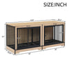 Stylish Double Dog Crate with Tray