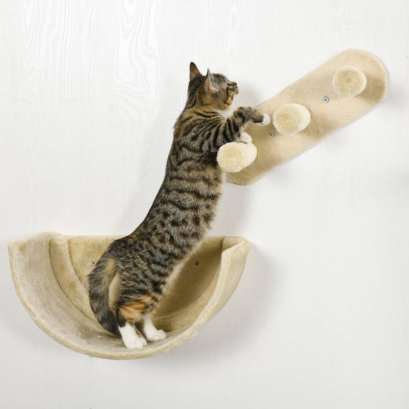 Cozy Cat Wall Set: Shelves, Perches & Hammock