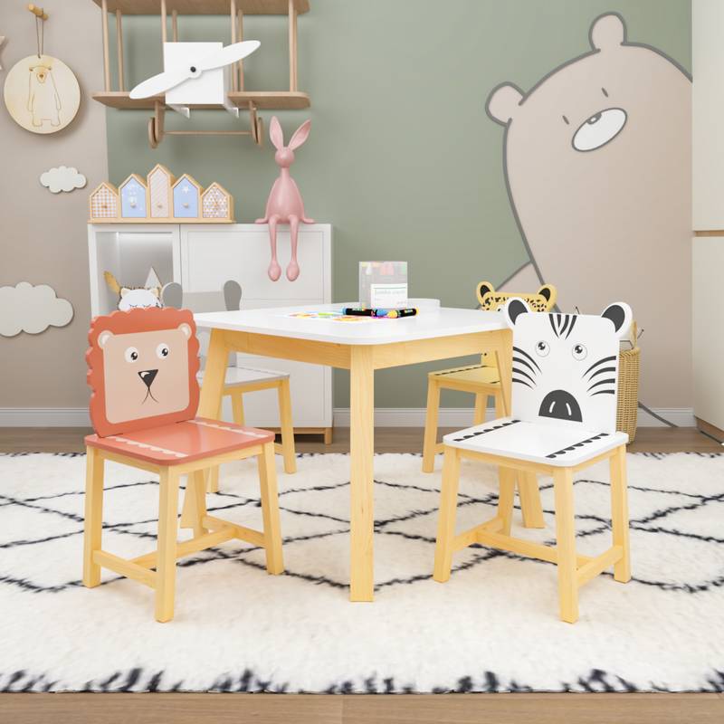 Animal Fun Kids' Table & Chair Set