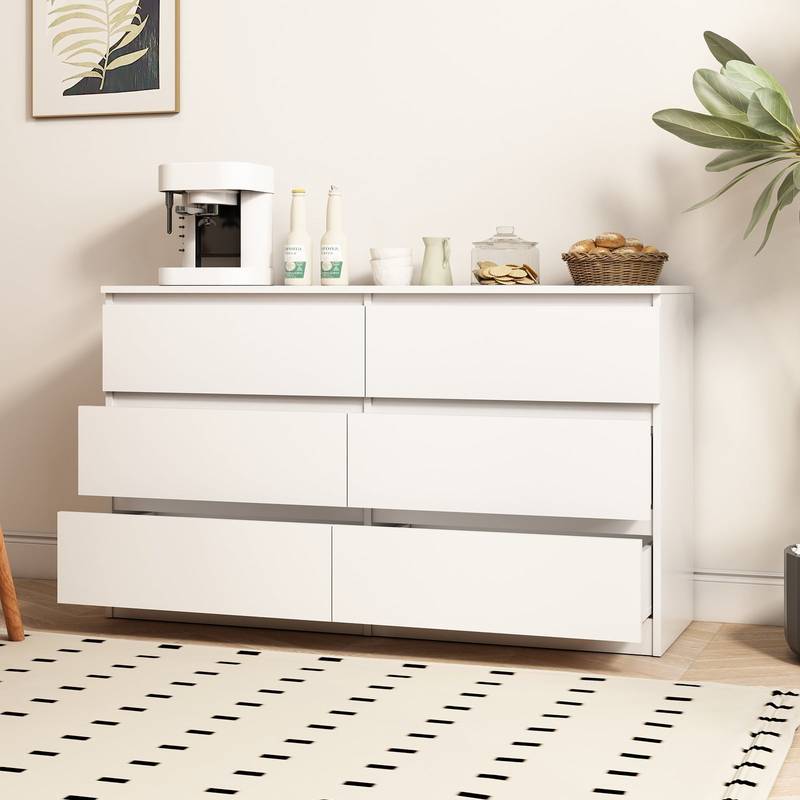 Spacious 6-Drawer Dresser Chest