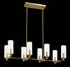 Satin Brass Willow Island Pendant Lamp