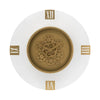 Charming Round Gear Roman Clock