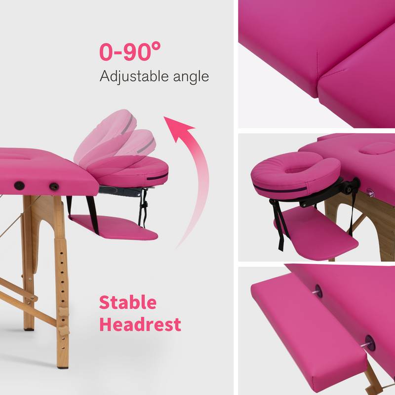 Easy-Set Portable Massage Table with Carry Bag