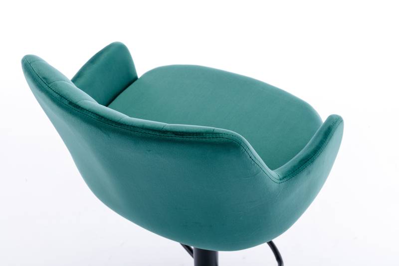 Chic Green Adjustable Bar Stools - Perfect for Kitchen or Pub