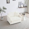 Chic Chenille Reading Chair with Cozy Pillow