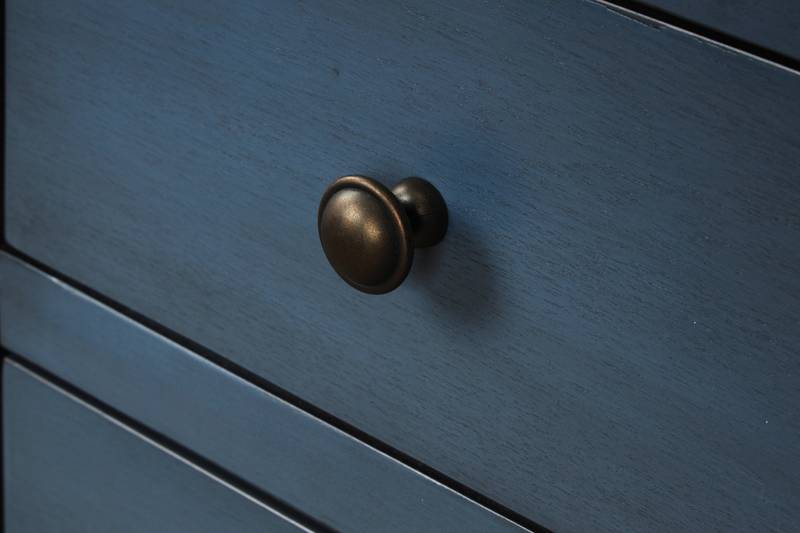Charming Navy Farmhouse Console Table