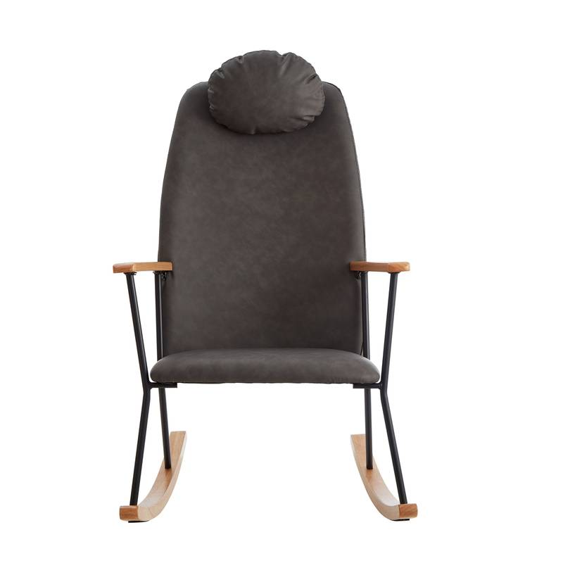 Cozy Rocking Chair with Adjustable Headrest