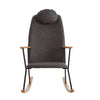 Cozy Rocking Chair with Adjustable Headrest