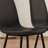 Sleek Black Dining Chair Set - Modern Comfort in Every Seat!
