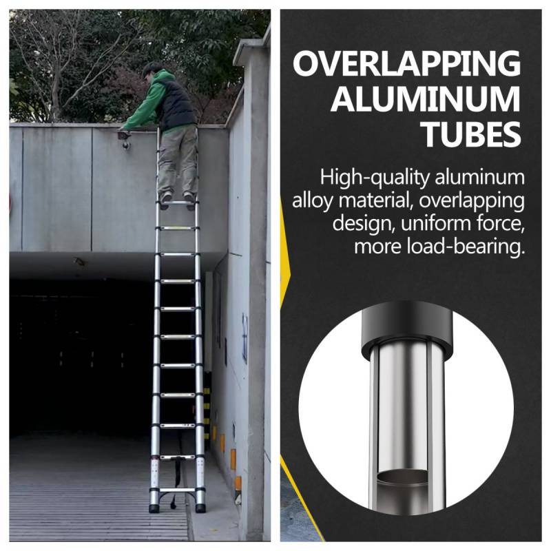 Ultimate Telescopic Ladder - Lightweight & Versatile for Outdoor Adventures!