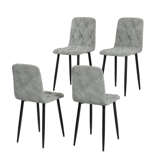 Chic Velvet Dining Chairs - Set of Four