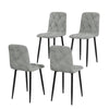 Chic Velvet Dining Chairs - Set of Four
