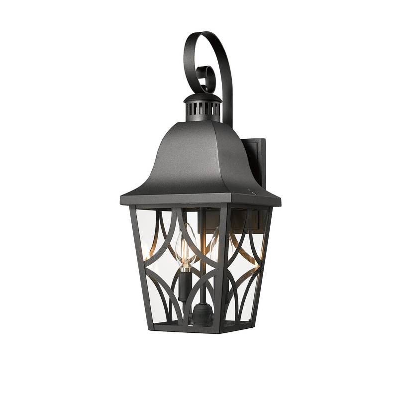Matte Black Waterproof Wall Lantern