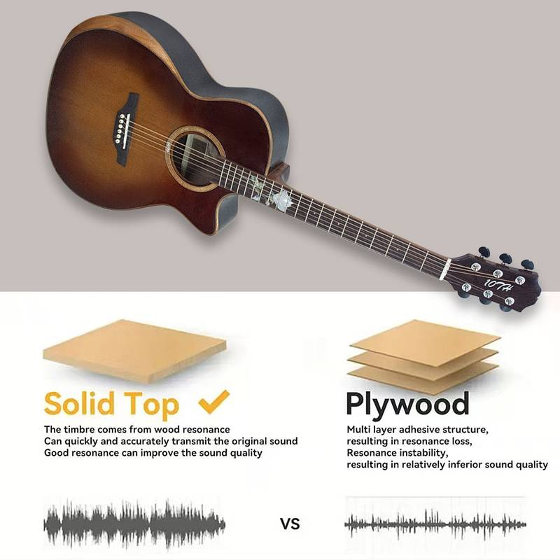 Beginner's Classic Acoustic Guitar with Stylish Rosewood Fretboard