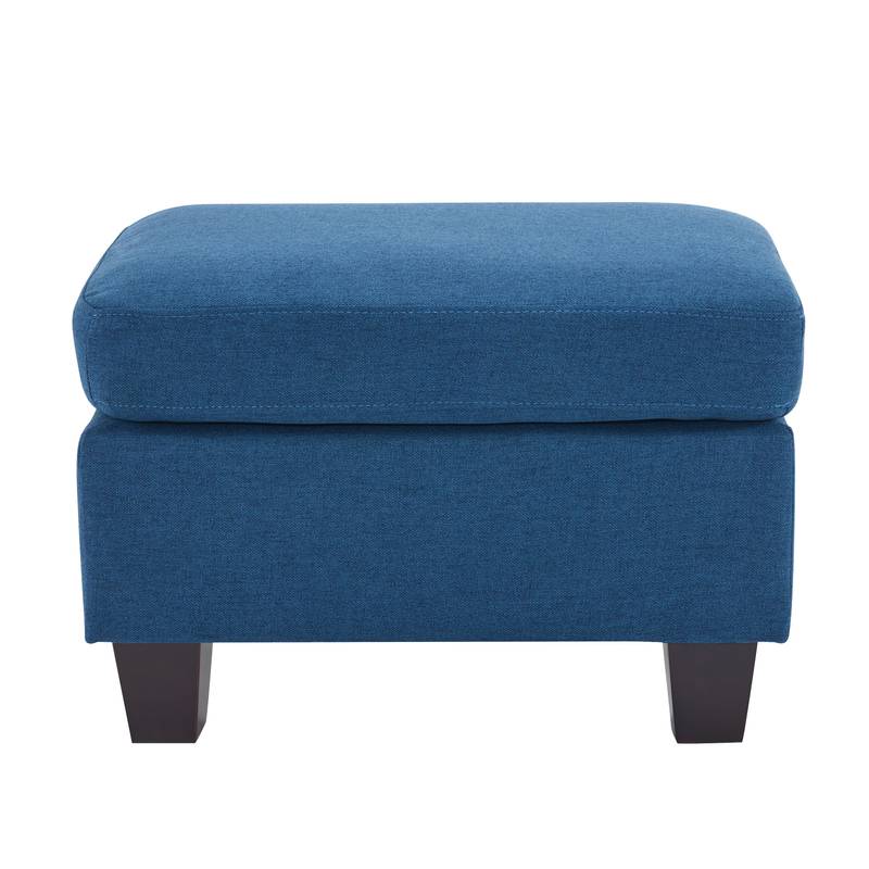 Navy Blue Cozy Ottoman