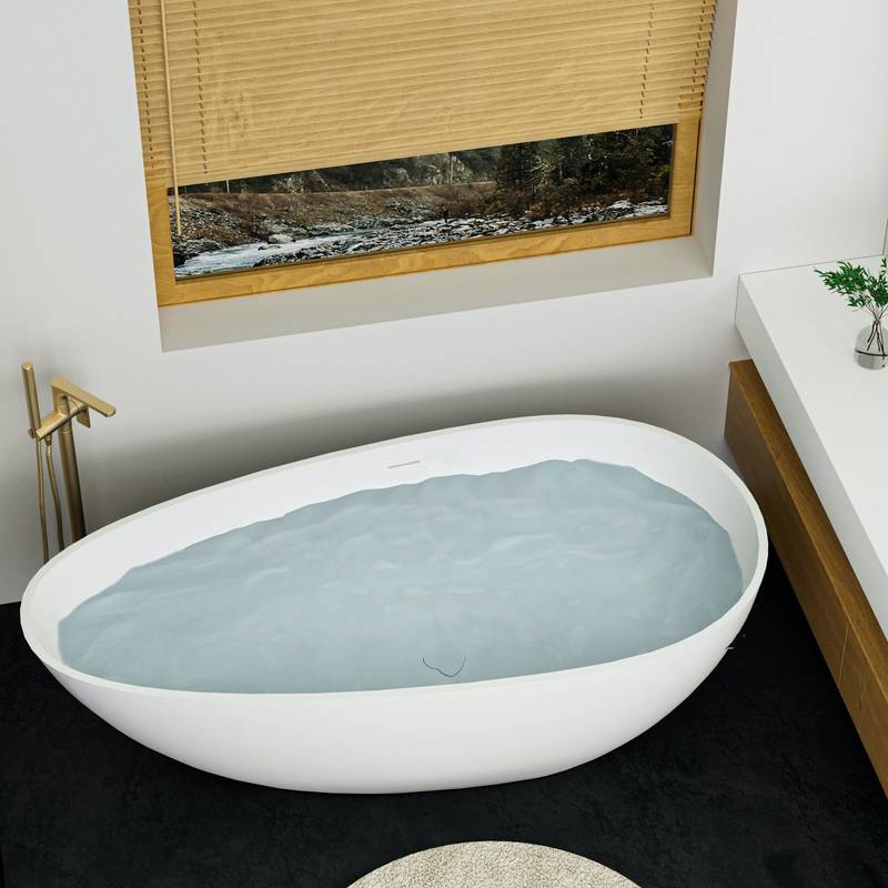Dreamy Stone Resin Soaking Tub