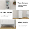 Chic White Floor Cabinet with Drawer and Door