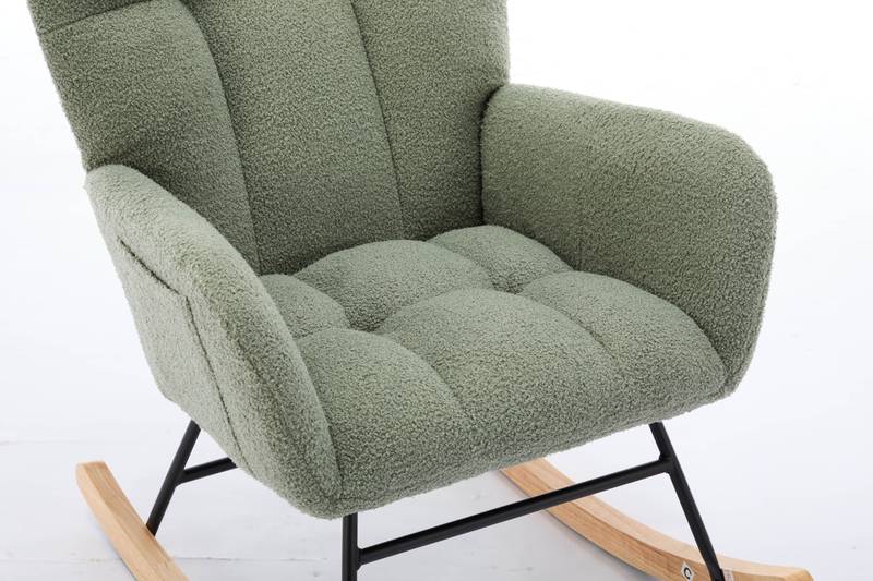Cozy Green Rocking Glider - Perfect for Nurseries & Living Rooms