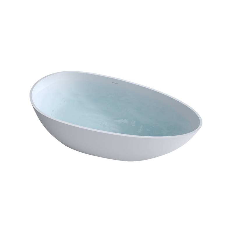 Elegant Matte White Freestanding Soaking Tub