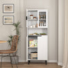Elegant Glass-Front Storage Bookcase