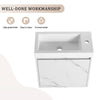 Chic Wall-Mounted Bathroom Vanity with Resin Sink & Quiet-Close Door