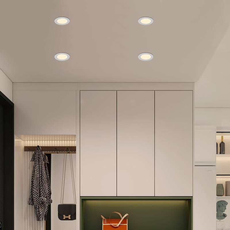 Slim Color-Changing LED Recessed Lights – Easy Dimming for Every Room