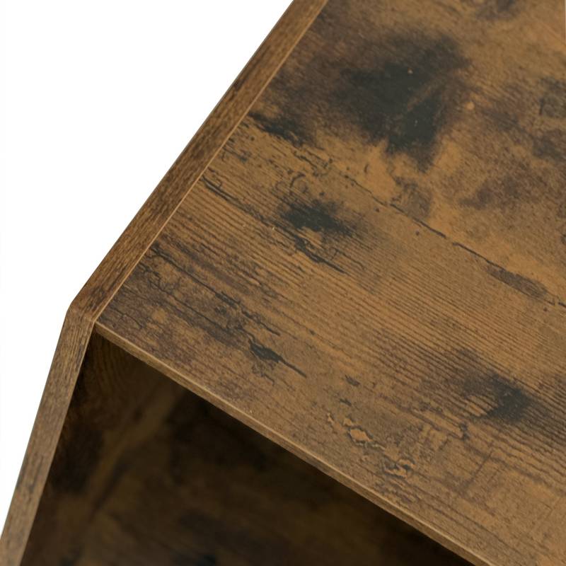 Chic Hexagon Wood Coffee & Side Table Set