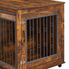 Rustic Double Puppy Sliding Dog Crate