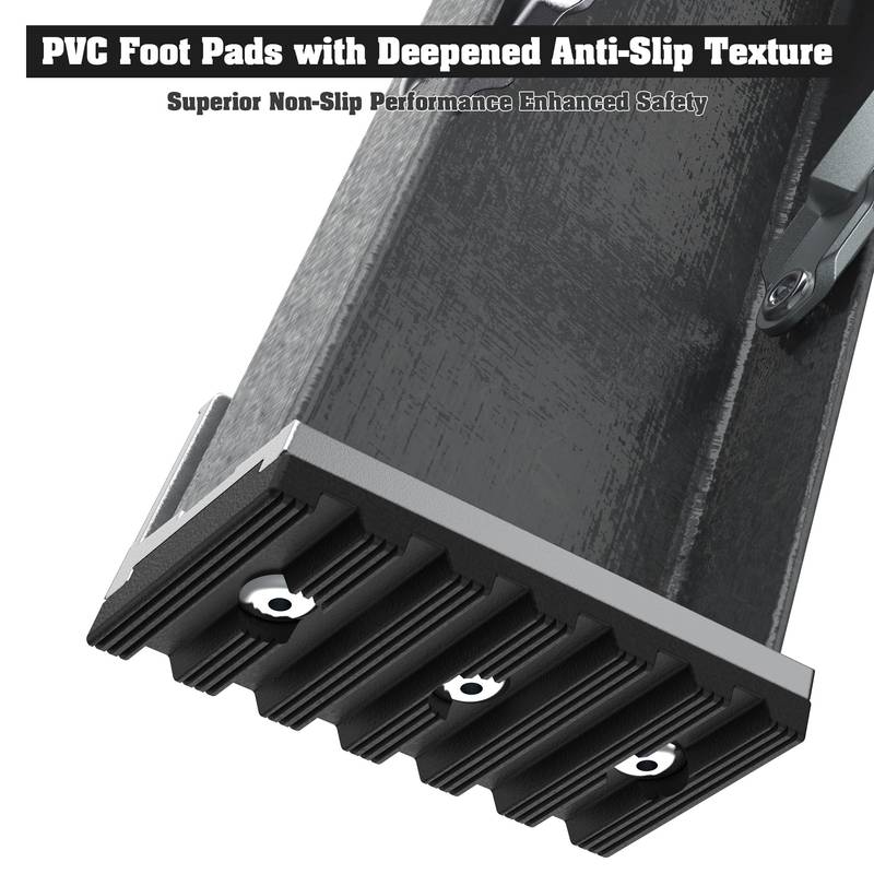 Sturdy Gray Fiberglass Step Ladder