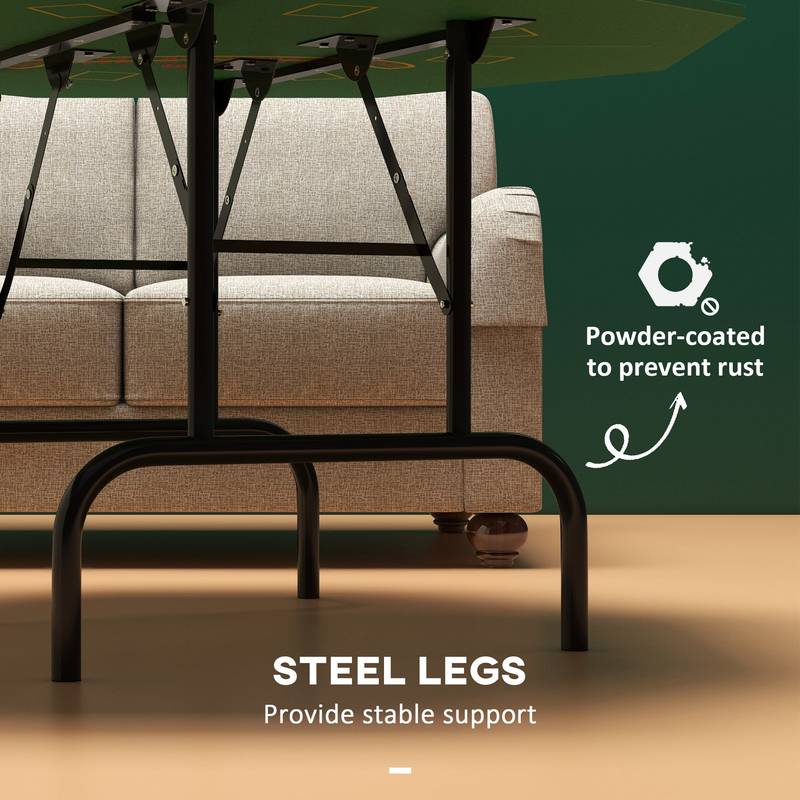 Ultimate Foldable Poker Table - Fun for 8 Players!