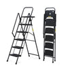 SmartStep Folding Ladder with Tool Tray & Non-Slip Pedals