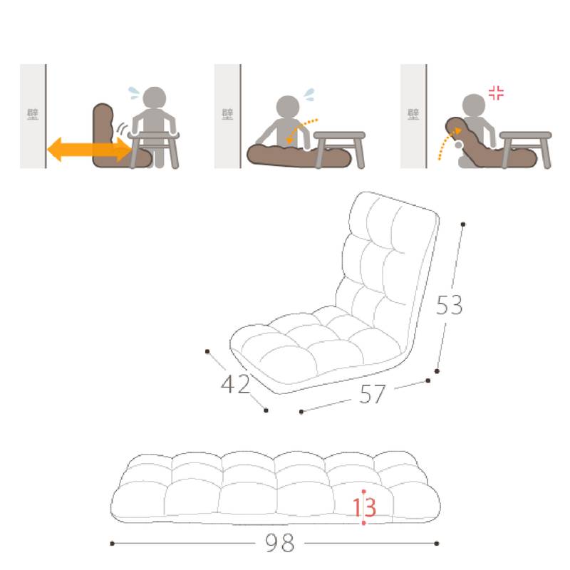 Cozy Foldable Lounge Chair for Gaming & Relaxation