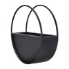 Stylish Black Wall Planters Pair