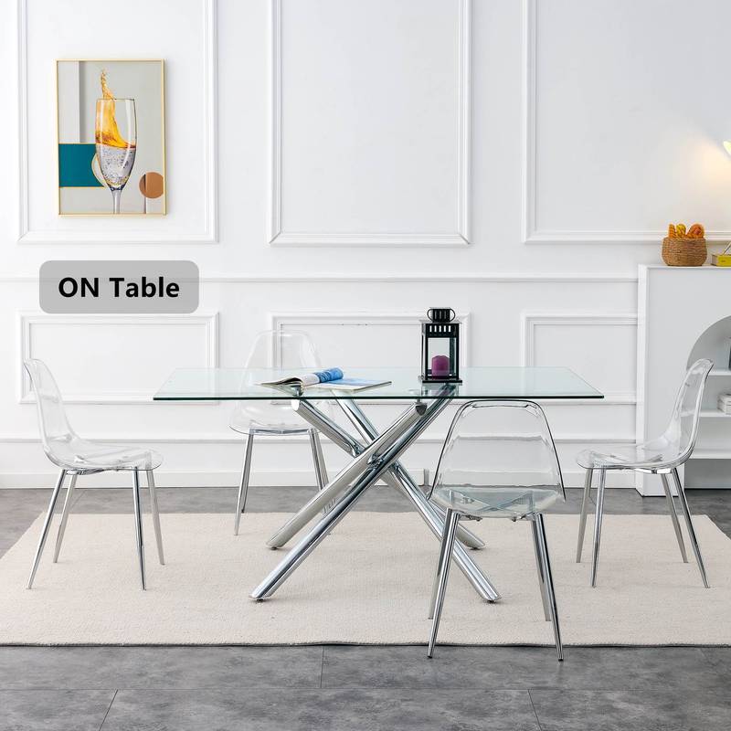 Clear Chic Dining Chairs Set