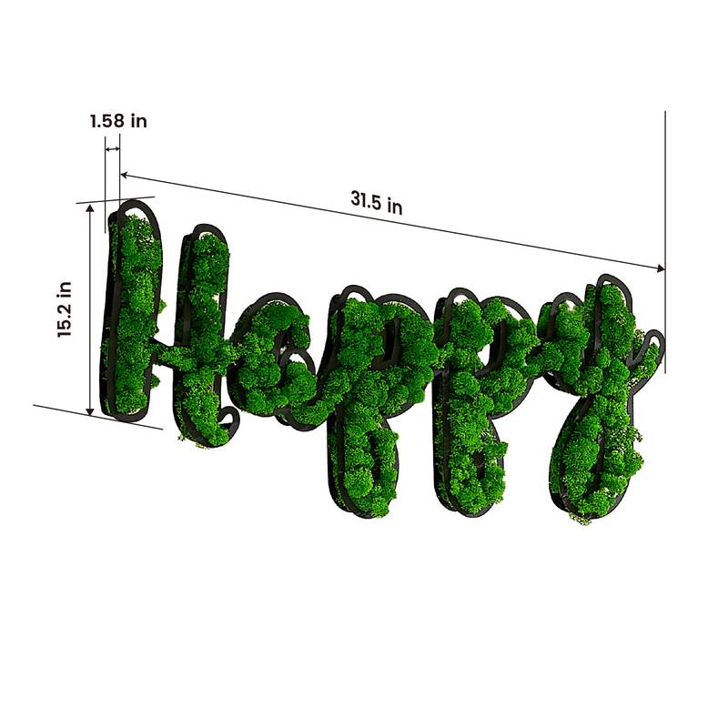 Joyful Moss Wall Art