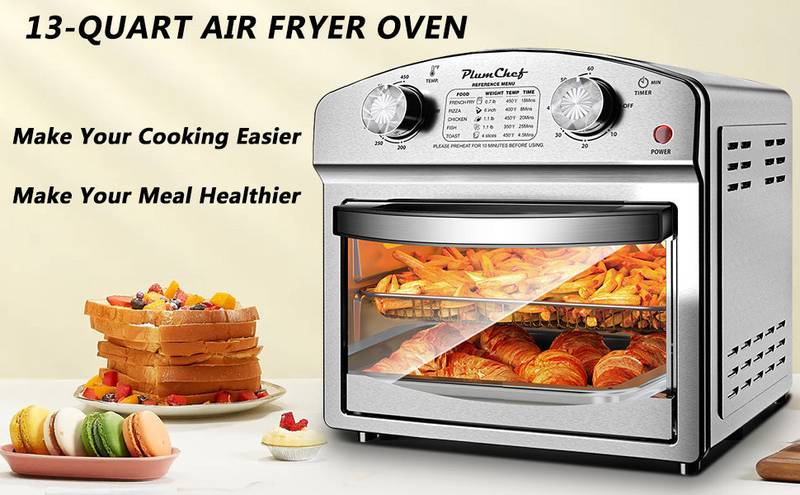 Versatile Silver Convection Oven – Bake, Roast, Toast & More!